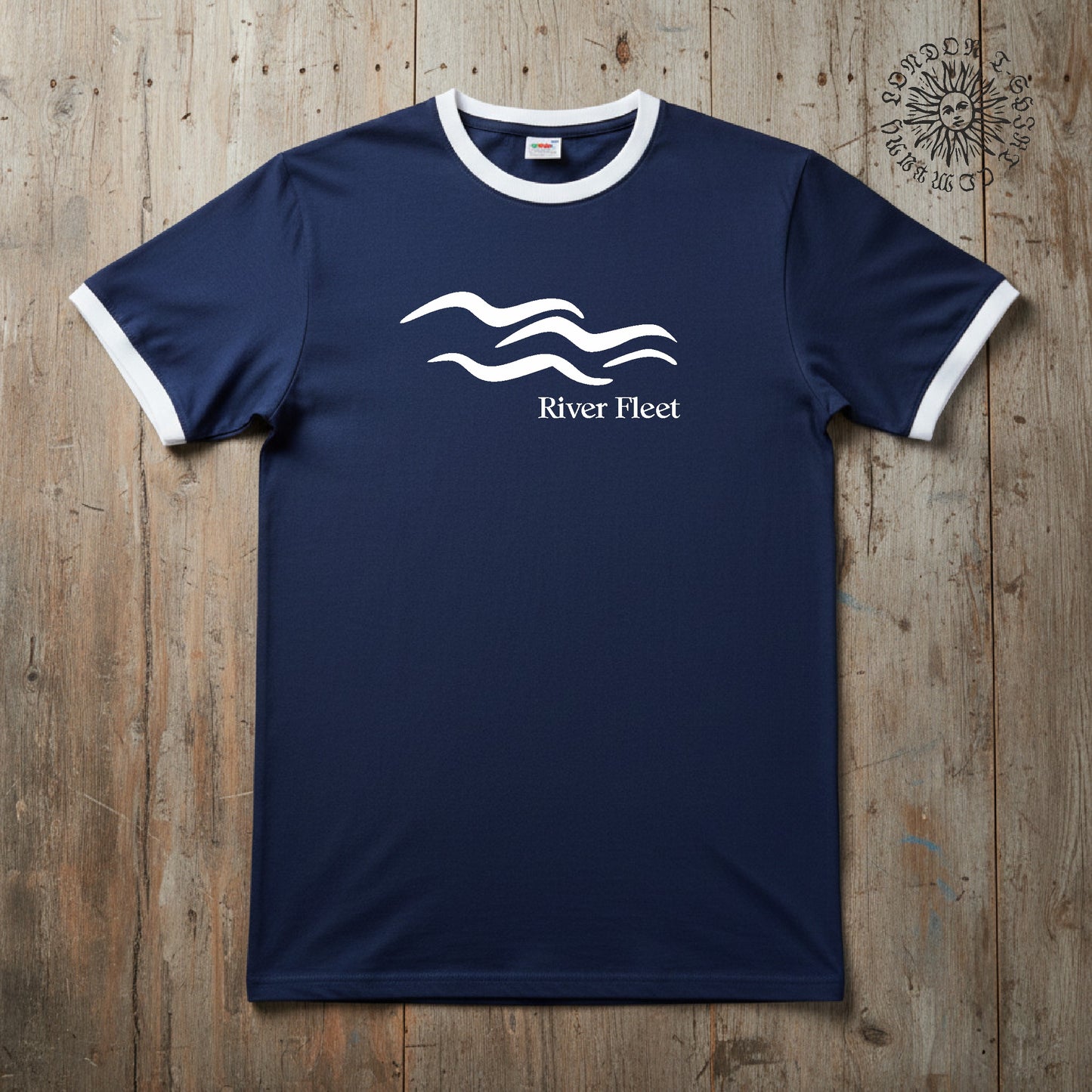River Fleet Ringer T-Shirt: Subterranean London Souvenir,  Various Colours, S-3XL