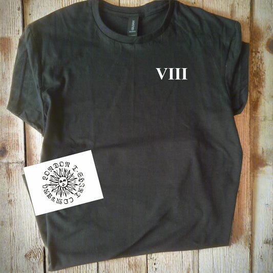 Custom Roman Numerals Shirt, Personalised Number Top, Add Your Numeral Of Choice, Various Colours