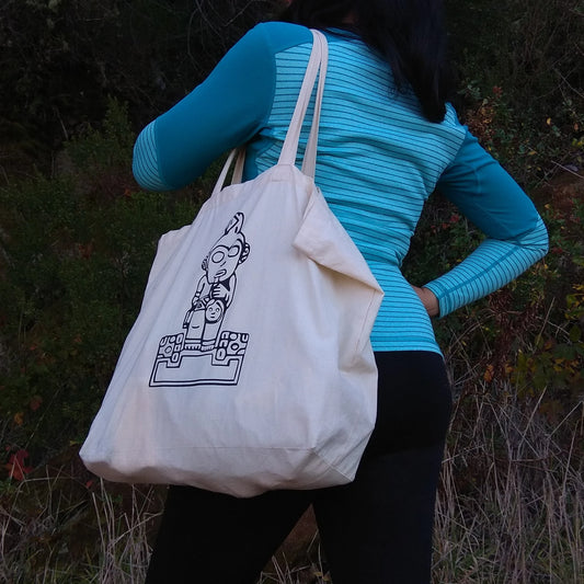 El Sacrificador, Tribal Organic Cotton Tote Bag - Folklore, Chile Souvenir