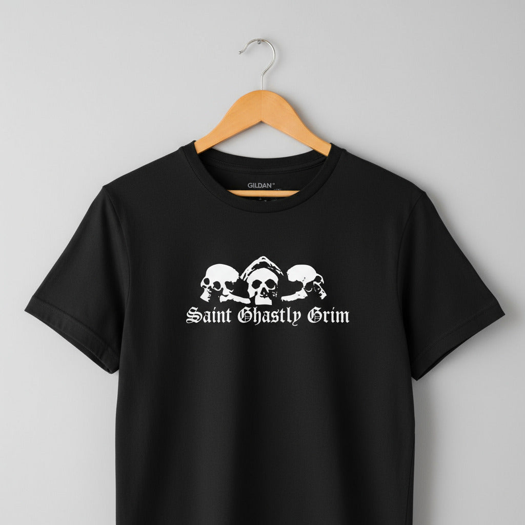 Saint Ghastly Grim T-Shirt - Gothic London Souvenir, Charles Dickens, S-XXL