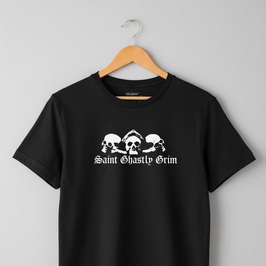 Saint Ghastly Grim T-Shirt - Gothic London Souvenir, Charles Dickens, S-XXL