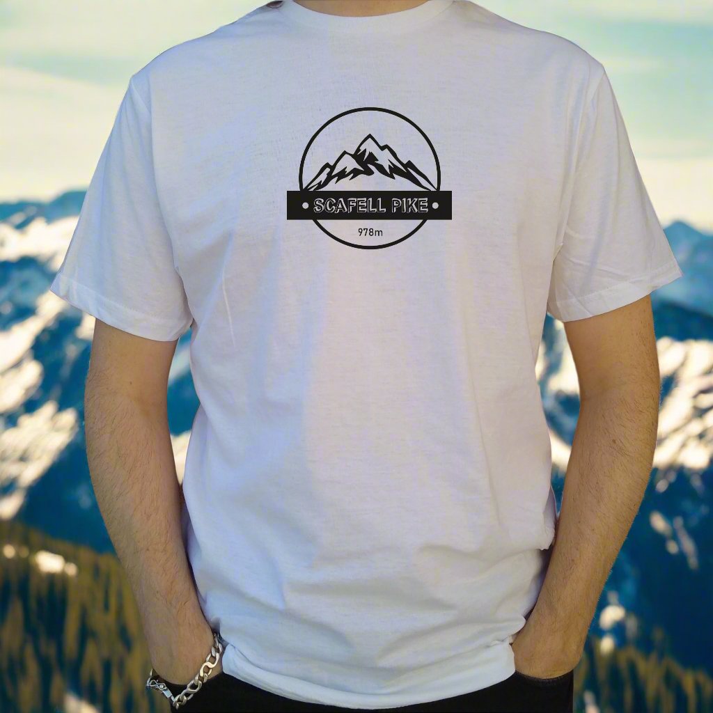 Scafell Pike T-Shirt - Lake District Souvenir, Hiking, Various Colours
