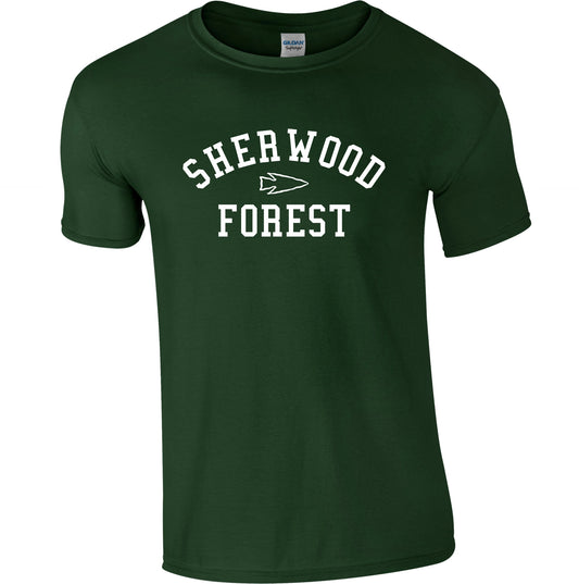 Sherwood Forest Souvenir T-Shirt - Robin Hood, England, Various Colours