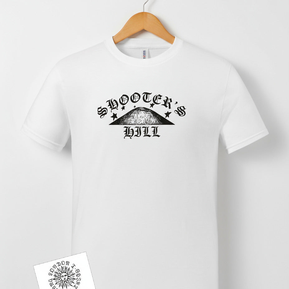 Shooter's Hill T-Shirt - Organic Cotton, South East London Souvenir, Various Colours
