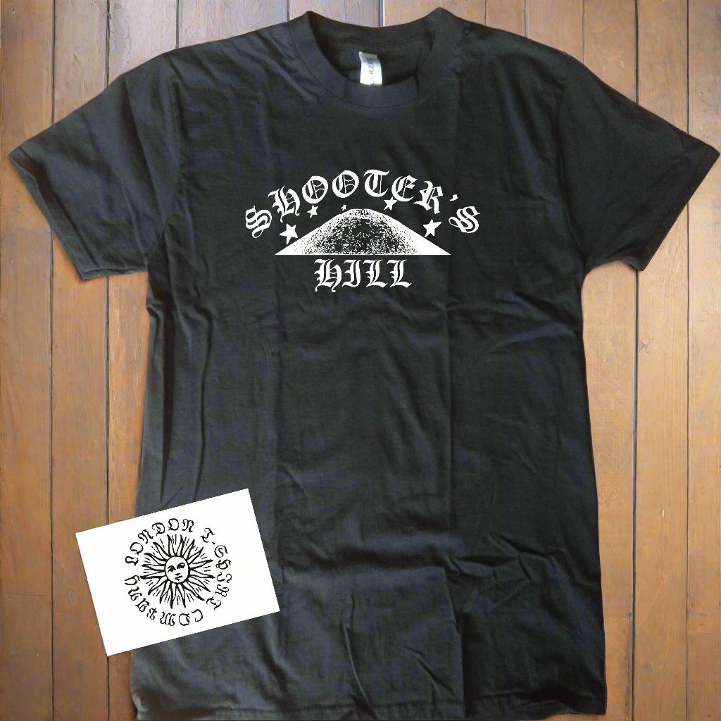 Shooter's Hill T-Shirt - Organic Cotton, South East London Souvenir, Various Colours