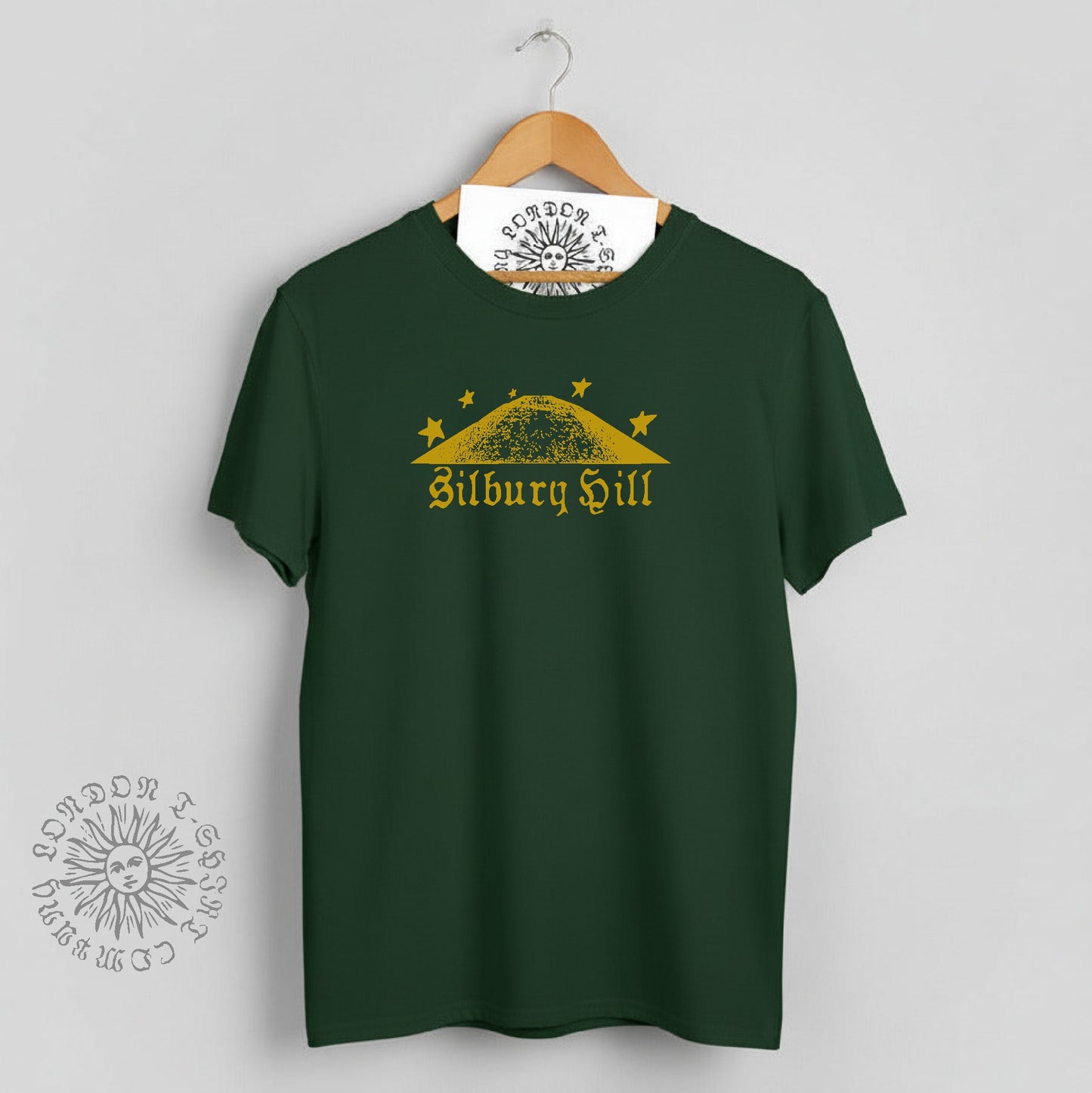 Silbury Hill T-Shirt - Ancient Mound, Avebury, Wiltshire Souvenir, Various Colours