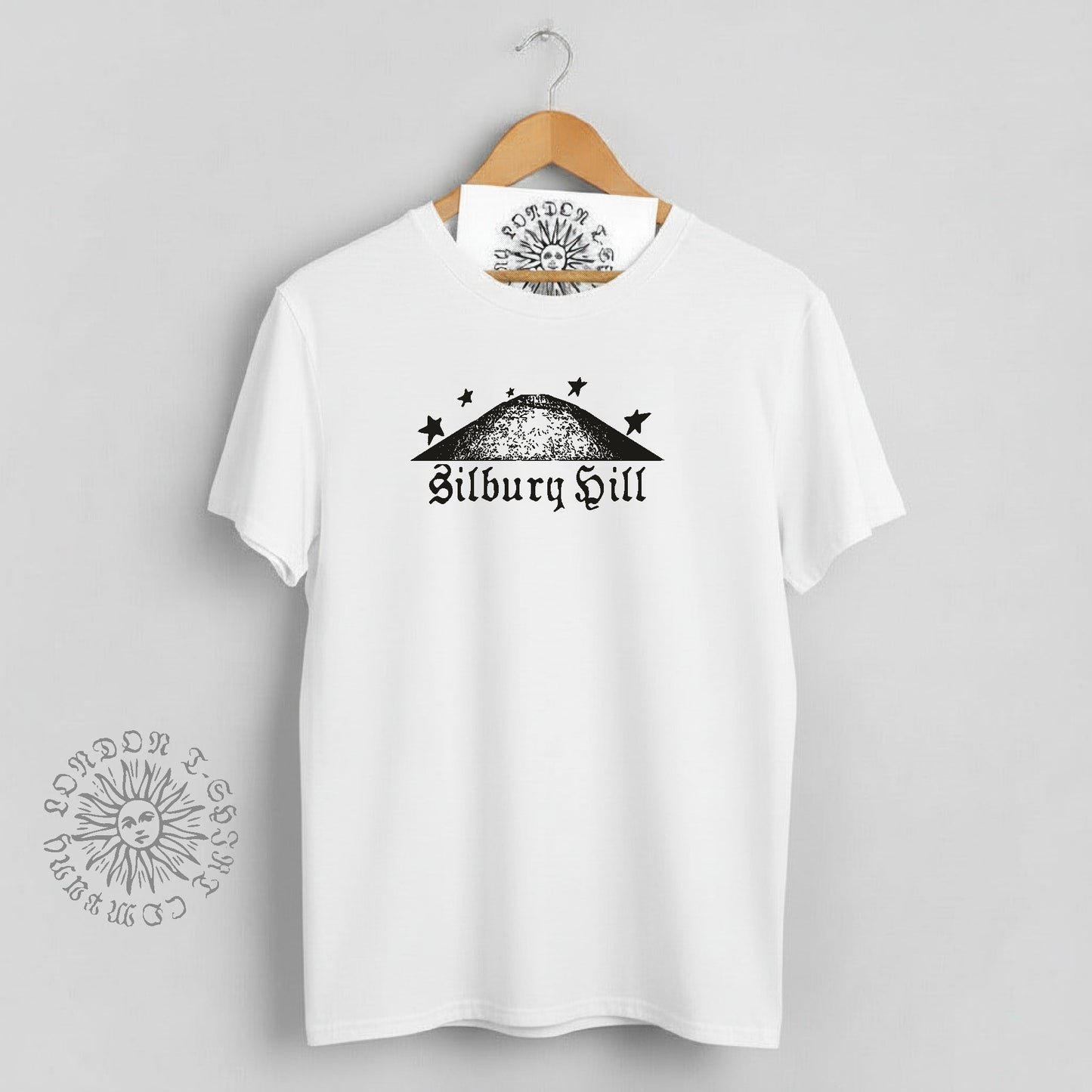 Silbury Hill T-Shirt - Ancient Mound, Avebury, Wiltshire Souvenir, Various Colours