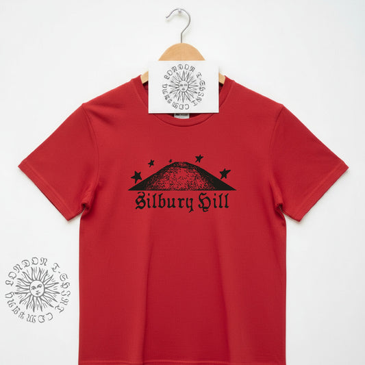 Silbury Hill T-Shirt - Ancient Mound, Avebury, Wiltshire Souvenir, Various Colours