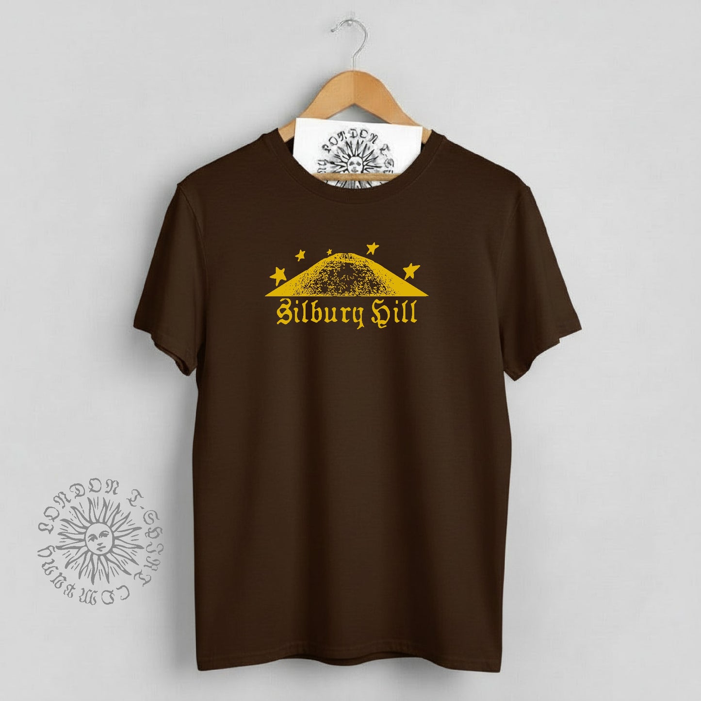Silbury Hill T-Shirt - Ancient Mound, Avebury, Wiltshire Souvenir, Various Colours