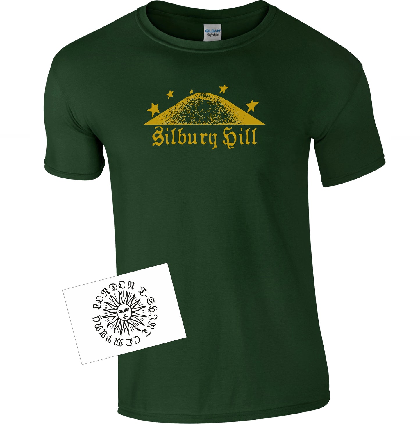 Silbury Hill T-Shirt - Ancient Mound, Avebury, Wiltshire Souvenir, Various Colours