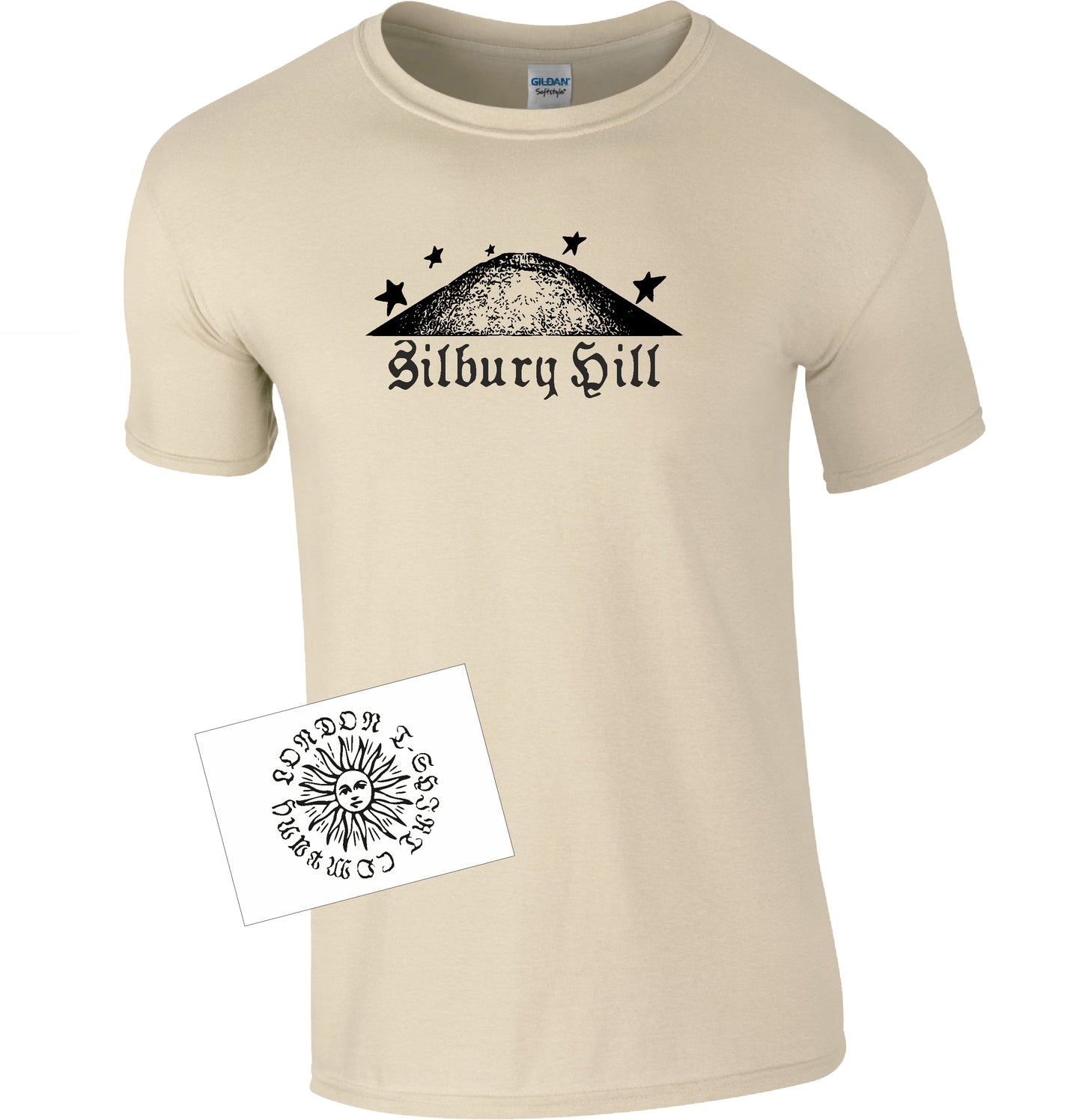 Silbury Hill T-Shirt - Ancient Mound, Avebury, Wiltshire Souvenir, Various Colours