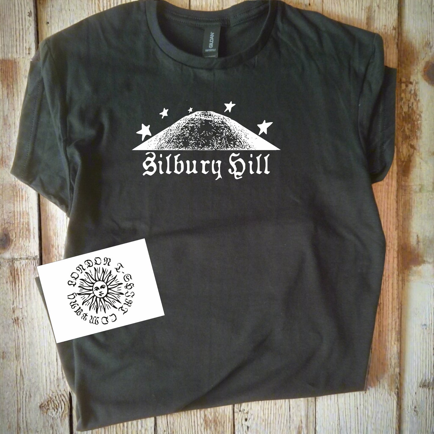 Silbury Hill T-Shirt - Ancient Mound, Avebury, Wiltshire Souvenir, Various Colours