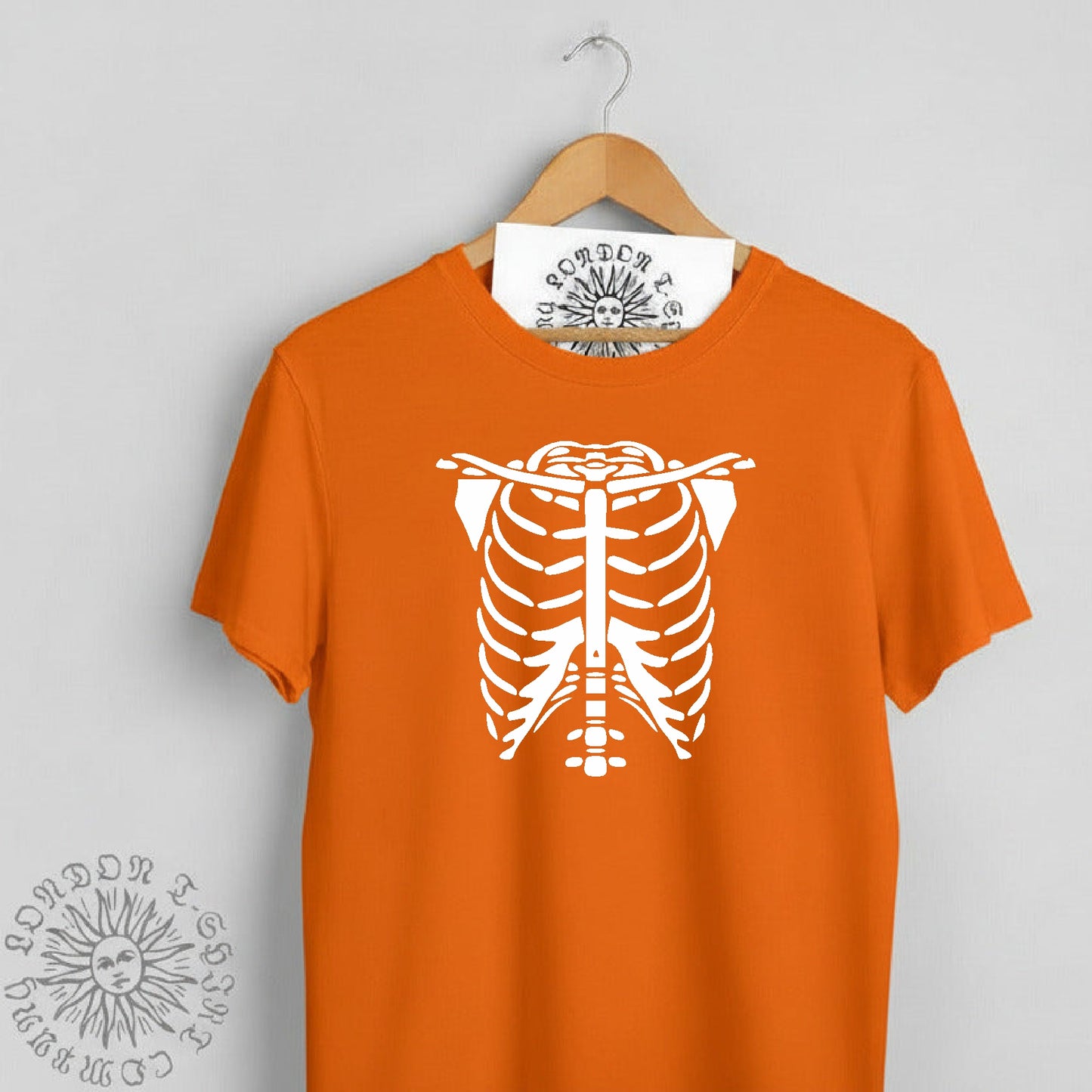 Skeleton Torso T-Shirt - Halloween Ribcage Costume, Goth, Various Colours