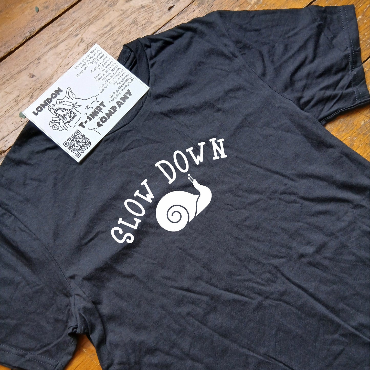 Slow Down T-Shirt - Snail, Fun Wellbeing Top, Various Colours