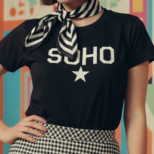 Soho, London T-Shirt - Unisex Retro Souvenir, Bohemian, Various Colours