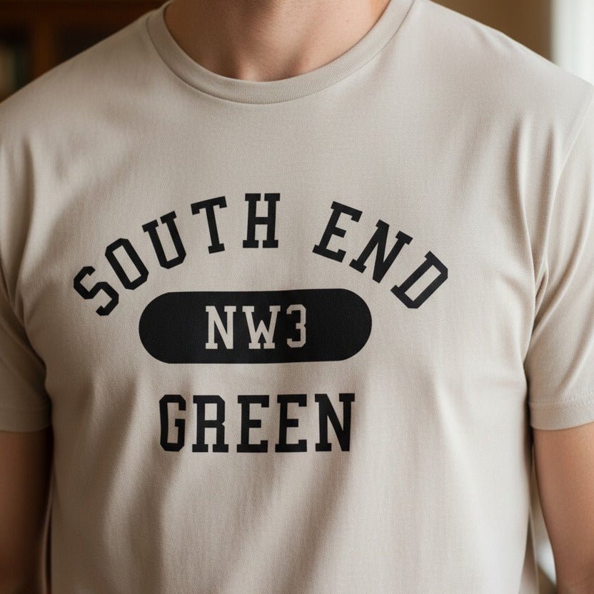 South End Green T-Shirt - Hampstead NW3, London Souvenir, Various Colours