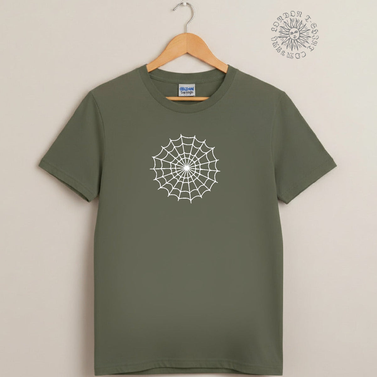 Spider Web T-Shirt: Retro Tattoo Style, Gothic Horror, S-3XL