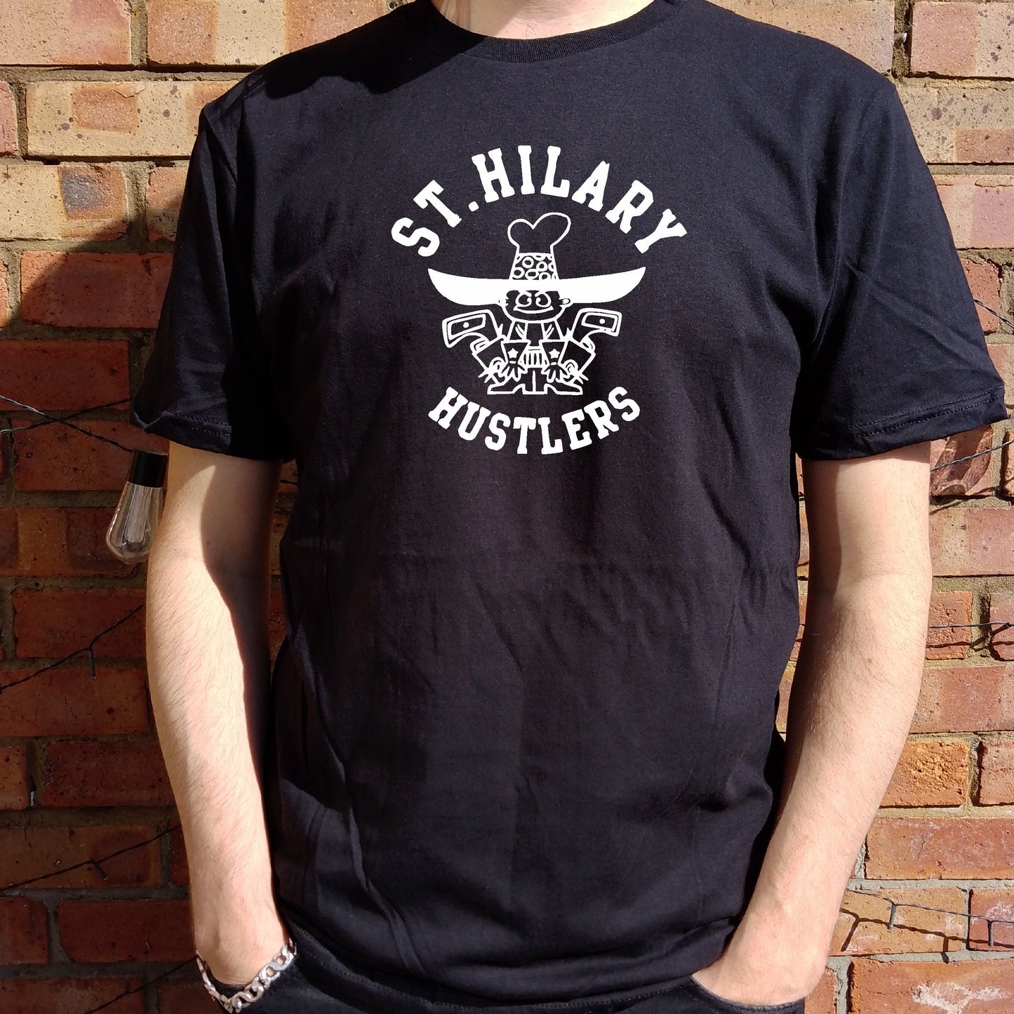 St Hilary Hustlers T-Shirt - Retro College Style, As Worn By Dee Dee Ramone, Punk Rock