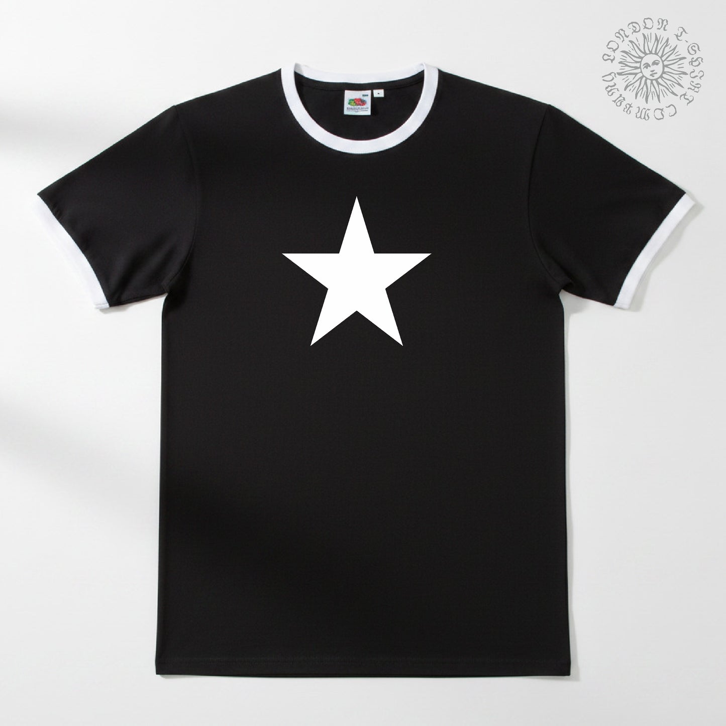 Star Ringer T-Shirt - Retro, 70s, Various Colours S-3XL