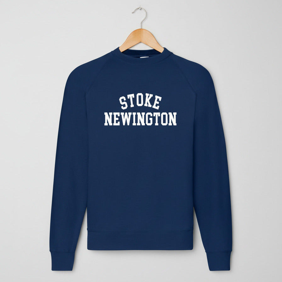 Stoke Newington Sweatshirt - Hackney, London Souvenir, Navy Blue XXL, 1 Left