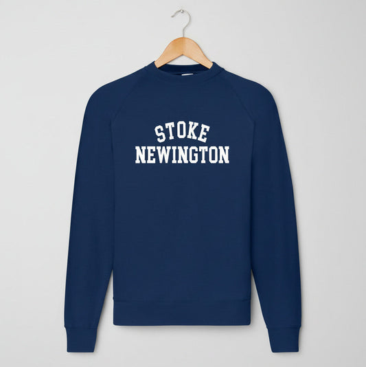 Stoke Newington Sweatshirt - Hackney, London Souvenir, Navy Blue XXL, 1 Left