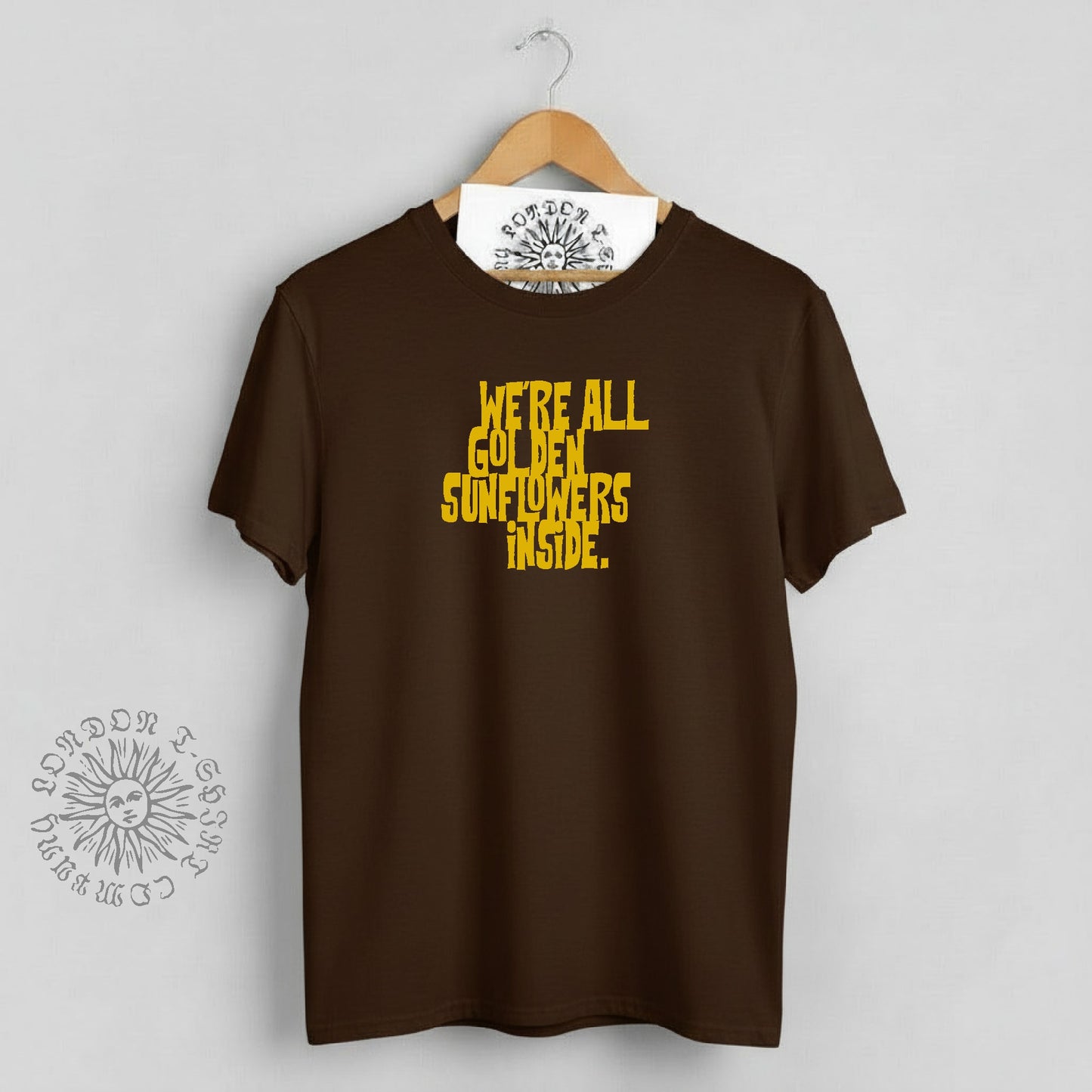 Allen Ginsberg 'Golden Sunflowers' Slogan T-Shirt - Literature, Various Colours