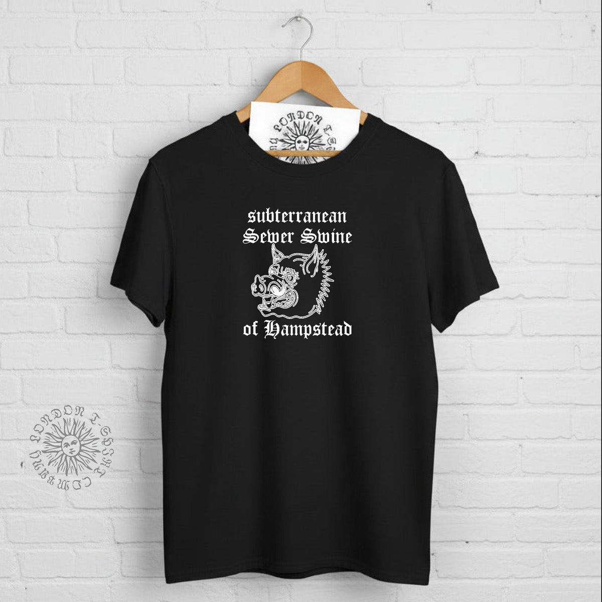 The Subterranean Sewer Swine of Hampstead T-Shirt: London Folklore, Various Colours S-3XL