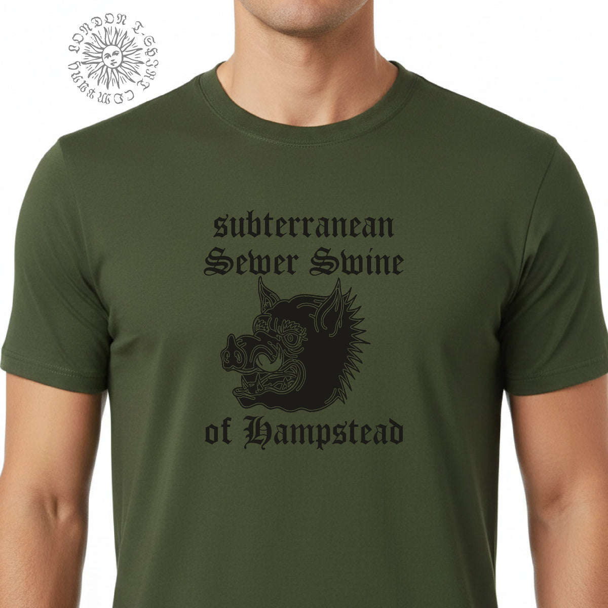 The Subterranean Sewer Swine of Hampstead T-Shirt: London Folklore, Various Colours S-3XL