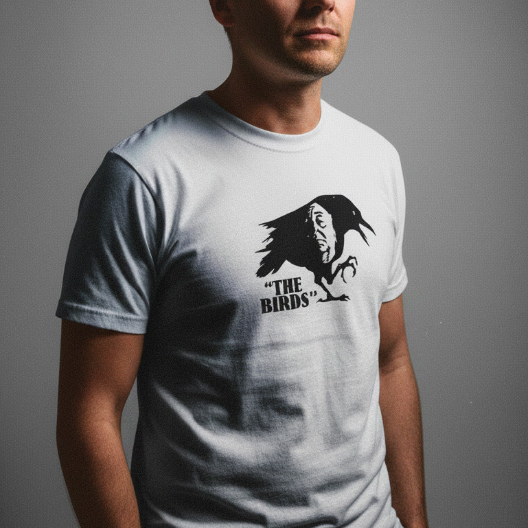 The Birds T-Shirt - Alfred Hitchcock, Cult Horror, Various Colours