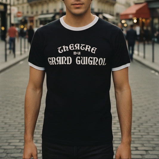 Theatre du Grand Guignol Ringer T-Shirt - Paris Horror Theatre, Various Colours