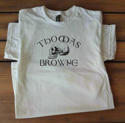 Urn Burial Skull T-Shirt - Thomas Browne, Writer, Literature Top, Various Colours
