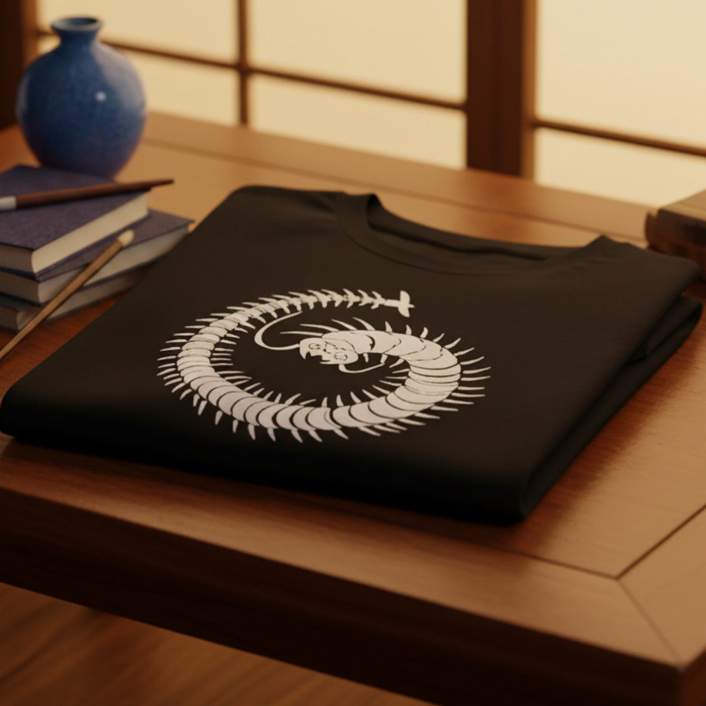 Centipede banner T-Shirt: Japan Symbol, Throne of Blood, Akira Kurosawa