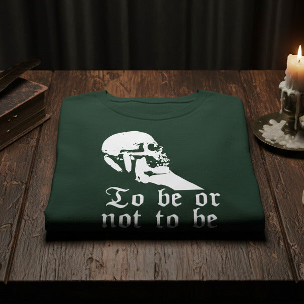 Hamlet Skull T-Shirt: "To Be Or Not To Be", Shakespeare, Literature
