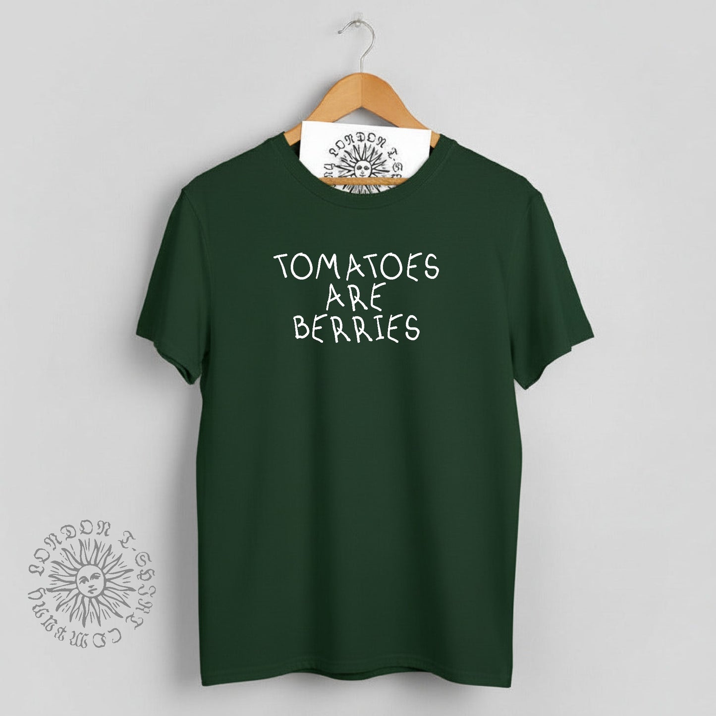 'Tomato's Are Berries' T-Shirt - Slogan, Nature, S-XXL