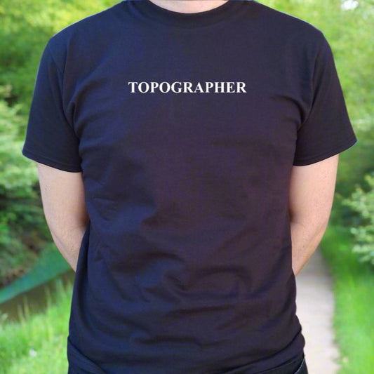 Topographer T-Shirt - Organic Cotton, Psychogeography, Geography, Rambler, S-XXL