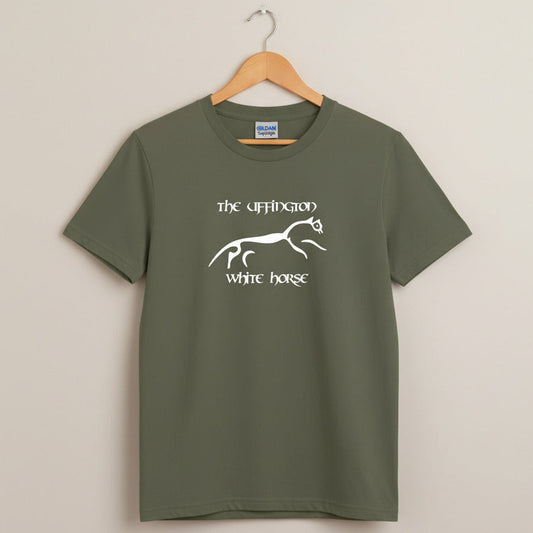 Uffington White Horse T-Shirt - Hill Figure, Folk, Various Colours