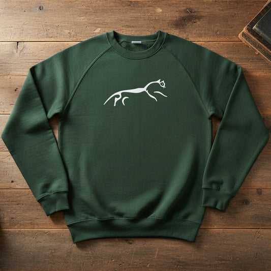 Uffington White Horse Sweater - Chalk Hill Figure Sweatshirt, Various Colours