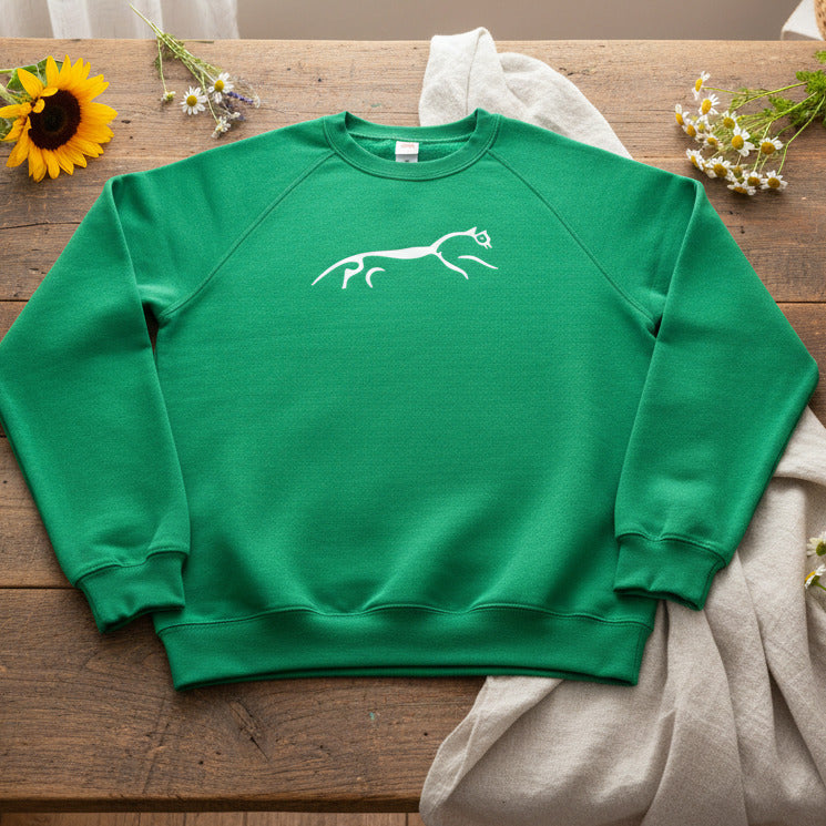 Uffington White Horse Sweater - Chalk Hill Figure Sweatshirt, Various Colours
