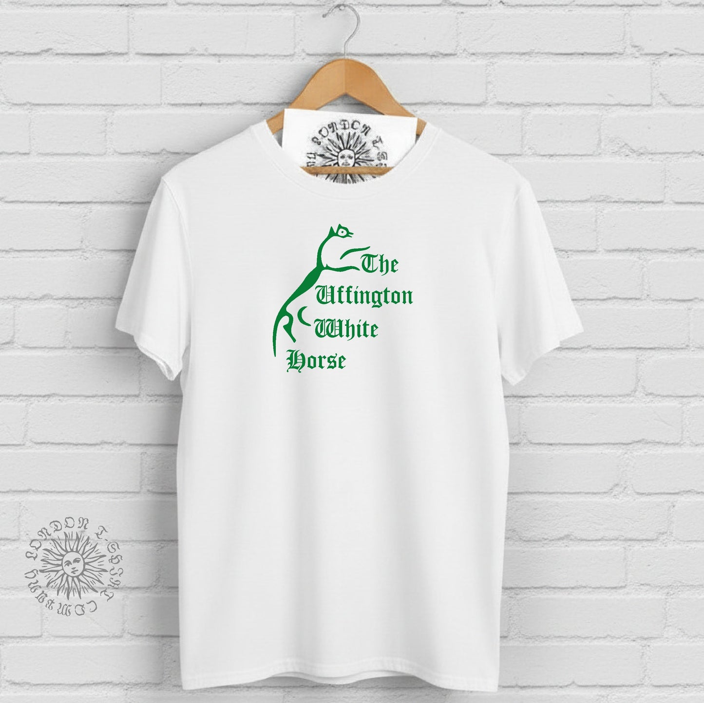 Uffington White Horse T-Shirt - Chalk Hill Figure, Various Colours