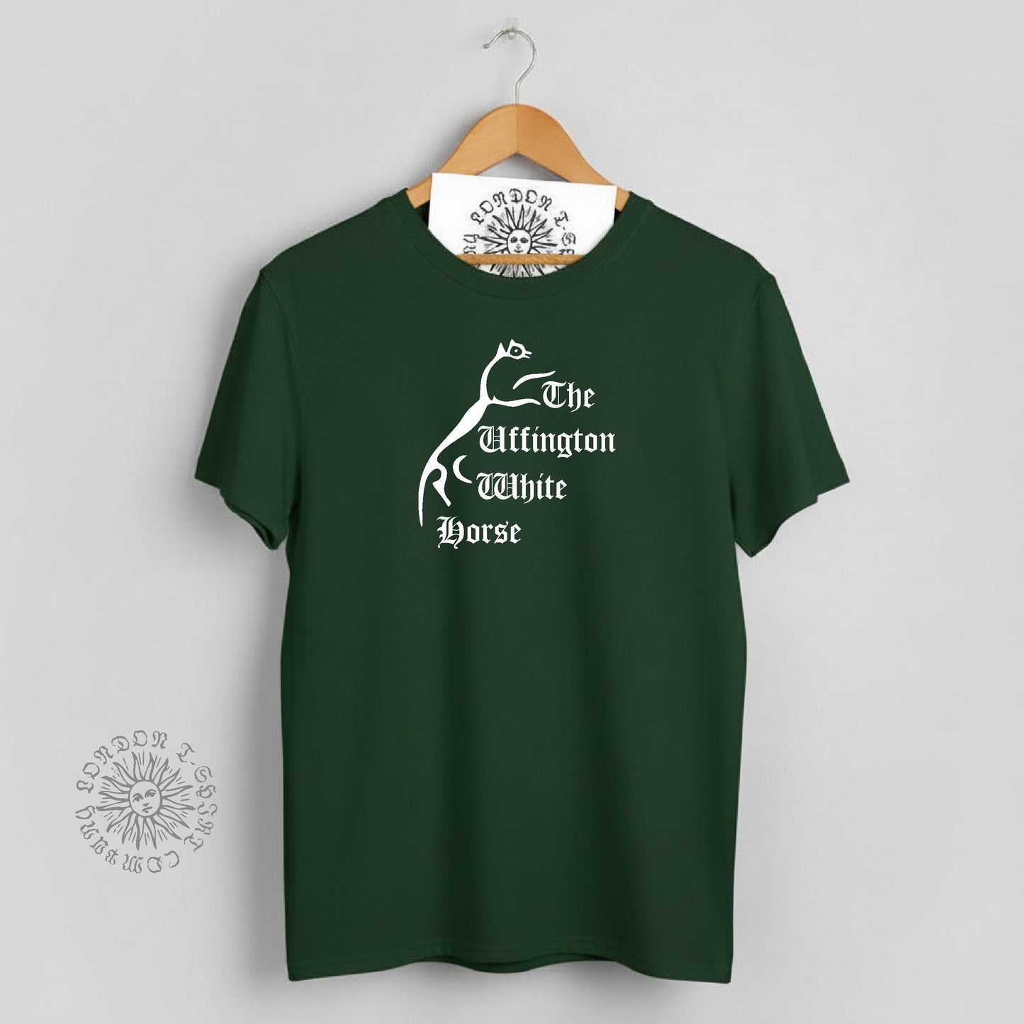 Uffington White Horse T-Shirt - Chalk Hill Figure, Various Colours