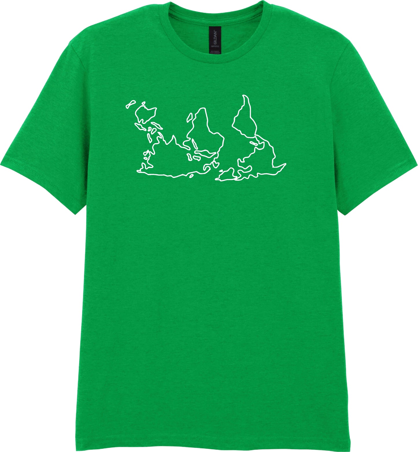 Upside Down World Map T-Shirt - Geography, Travel Gift, Various Colours