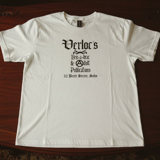 Verloc's Soho Shop T-Shirt - Inspired By 'The Secret Agent', Joseph Conrad, London Souvenir, S-XXL