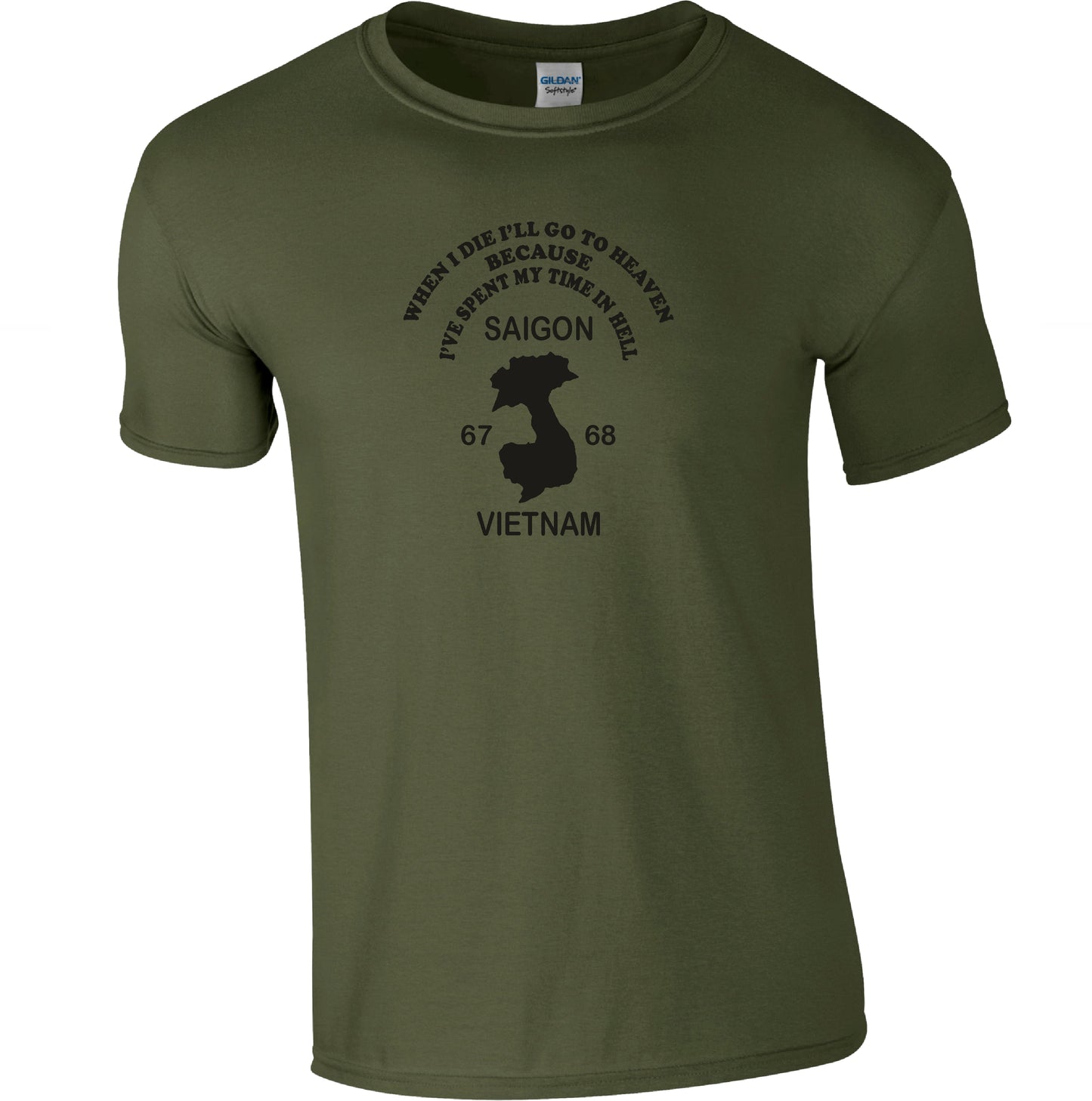 Vietnam War Souvenir Inspired T-Shirt - 'I've Spent My Time In Hell' S-XXL
