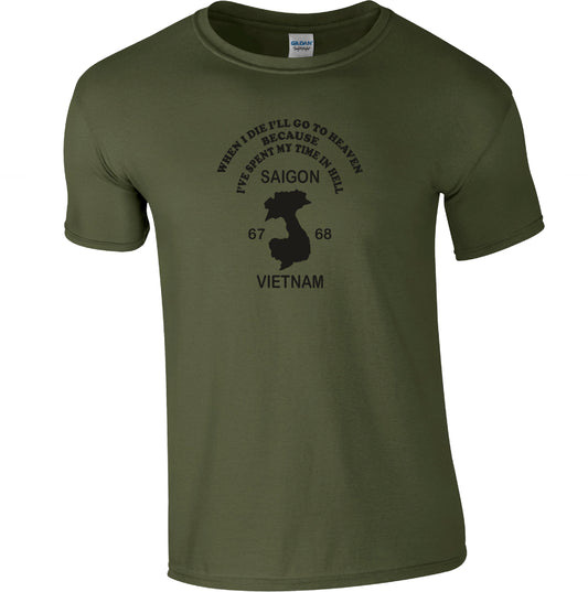 Vietnam War Souvenir Inspired T-Shirt - 'I've Spent My Time In Hell' S-XXL