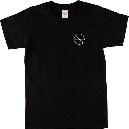 Pagan Wheel Of The Year Pocket Logo T-Shirt - Wicca, Sun Wheel, Gothic, S-XXL