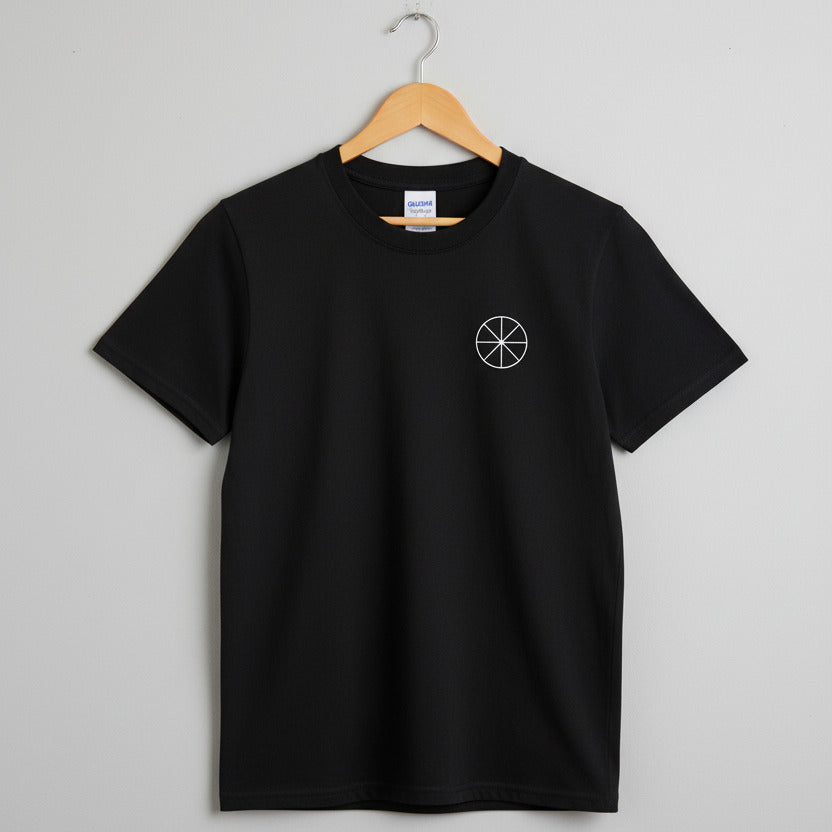 Pagan Wheel Of The Year Pocket Logo T-Shirt - Wicca, Sun Wheel, Gothic, S-XXL