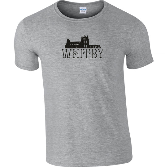 Whitby T-Shirt - Yorkshire Souvenir, Ruins, Gothic, Various Colours