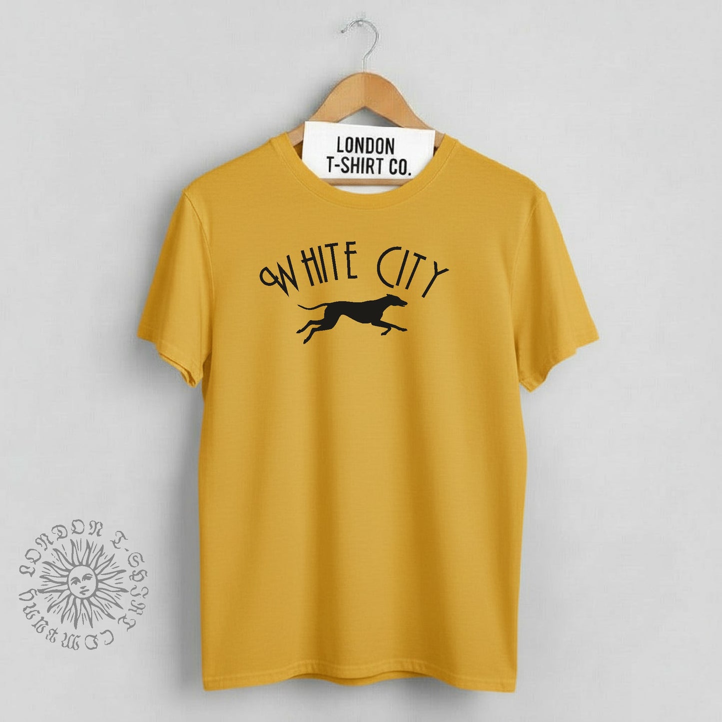White City T-Shirt - West London souvenir inspired by the old White City greyhound track, Various Colours