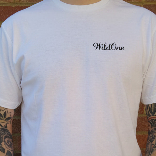 'Wild One' Pocket Logo T-Shirt - 1950s Rock And Roll Style, S-XXL