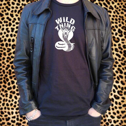 'Wild Thing' Cobra T-Shirt - Retro Rocker Style, Various Colours